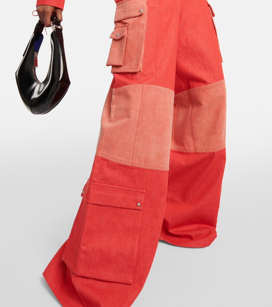 Weite High-Rise-Hose aus Baumwolle | Didu