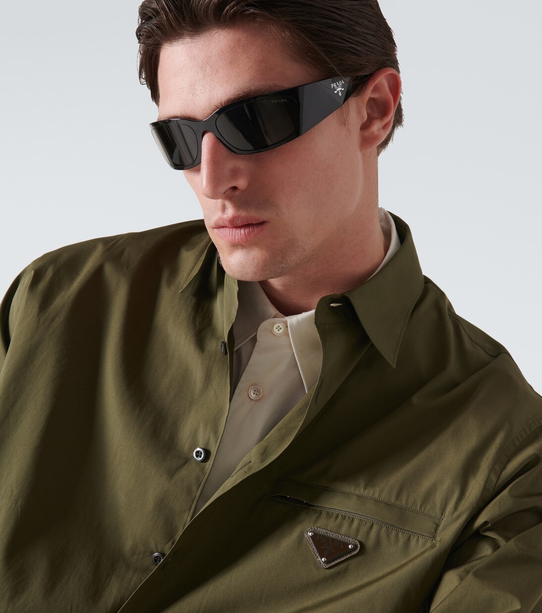 Prada Symbole rectangular sunglasses | Prada