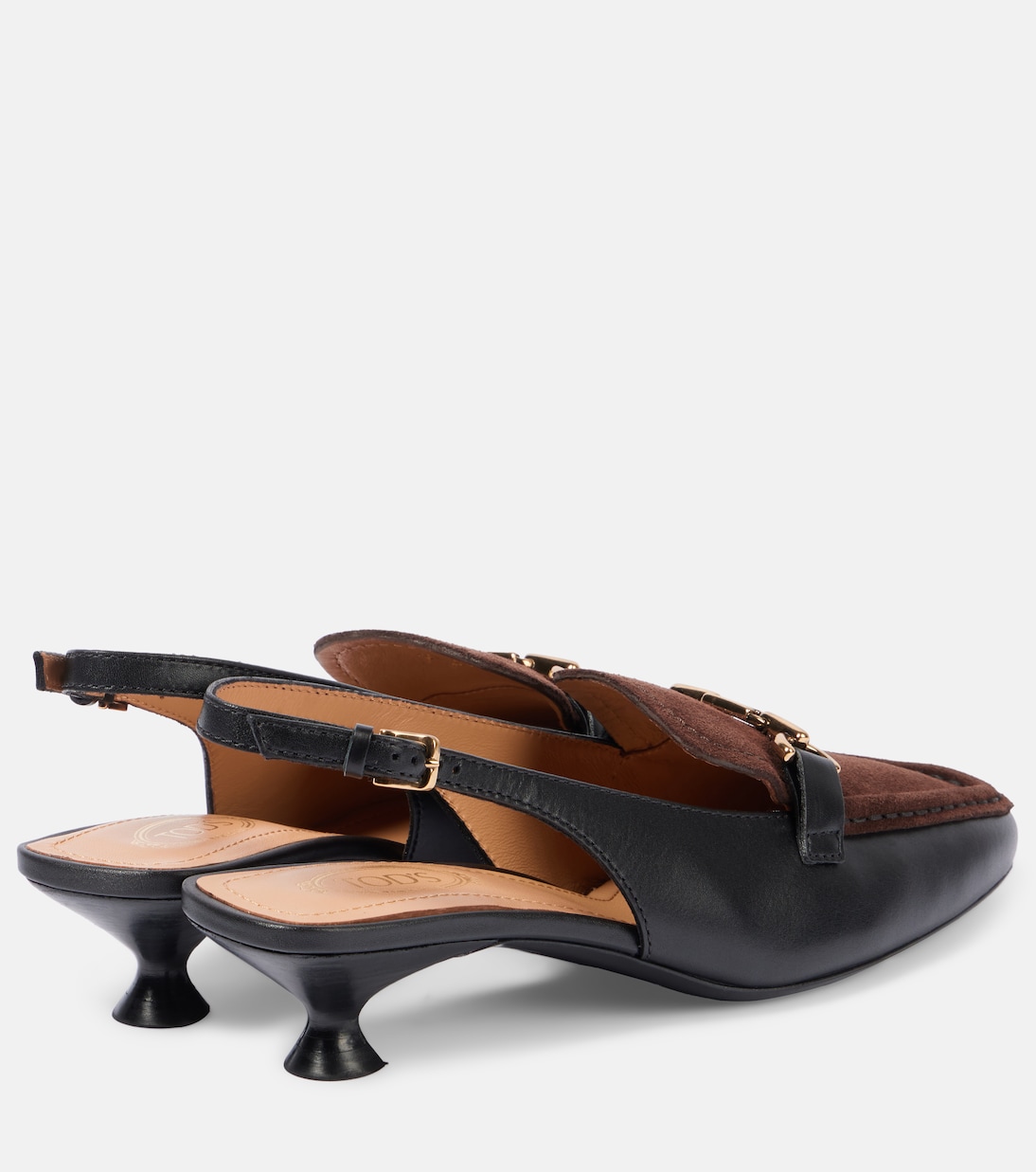 35 leather slingback loafer pumps | Tod's