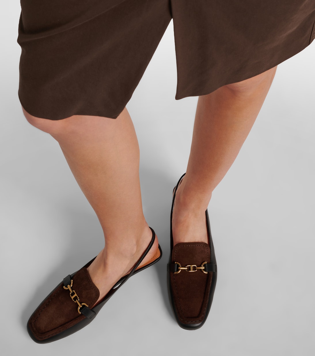 35 leather slingback loafer pumps | Tod's