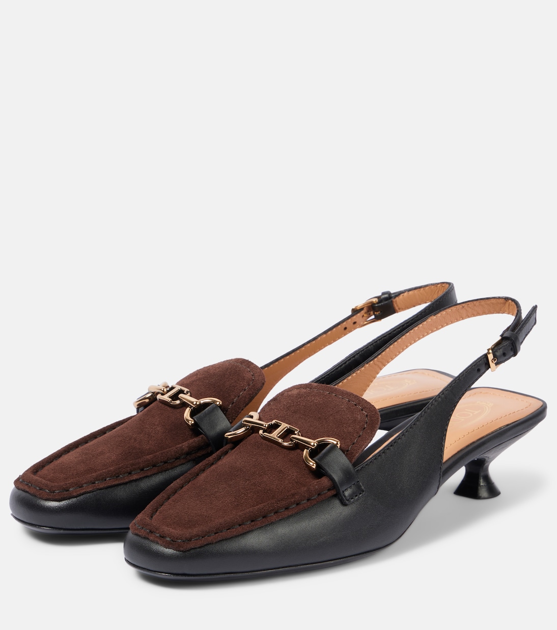 35 leather slingback loafer pumps | Tod's