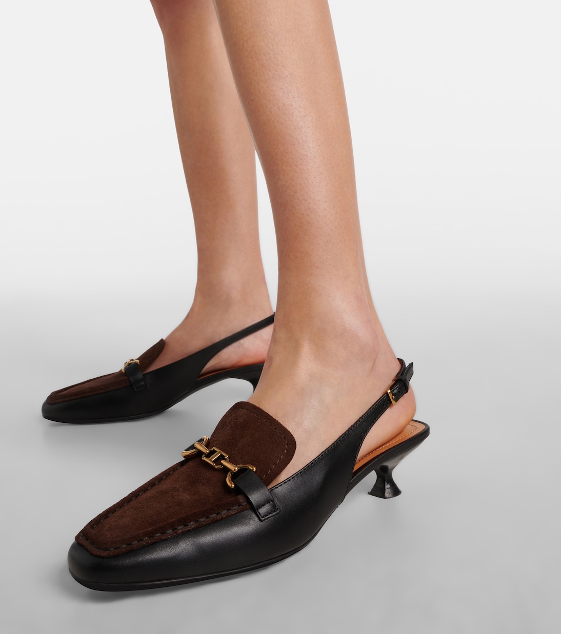 35 leather slingback loafer pumps | Tod's