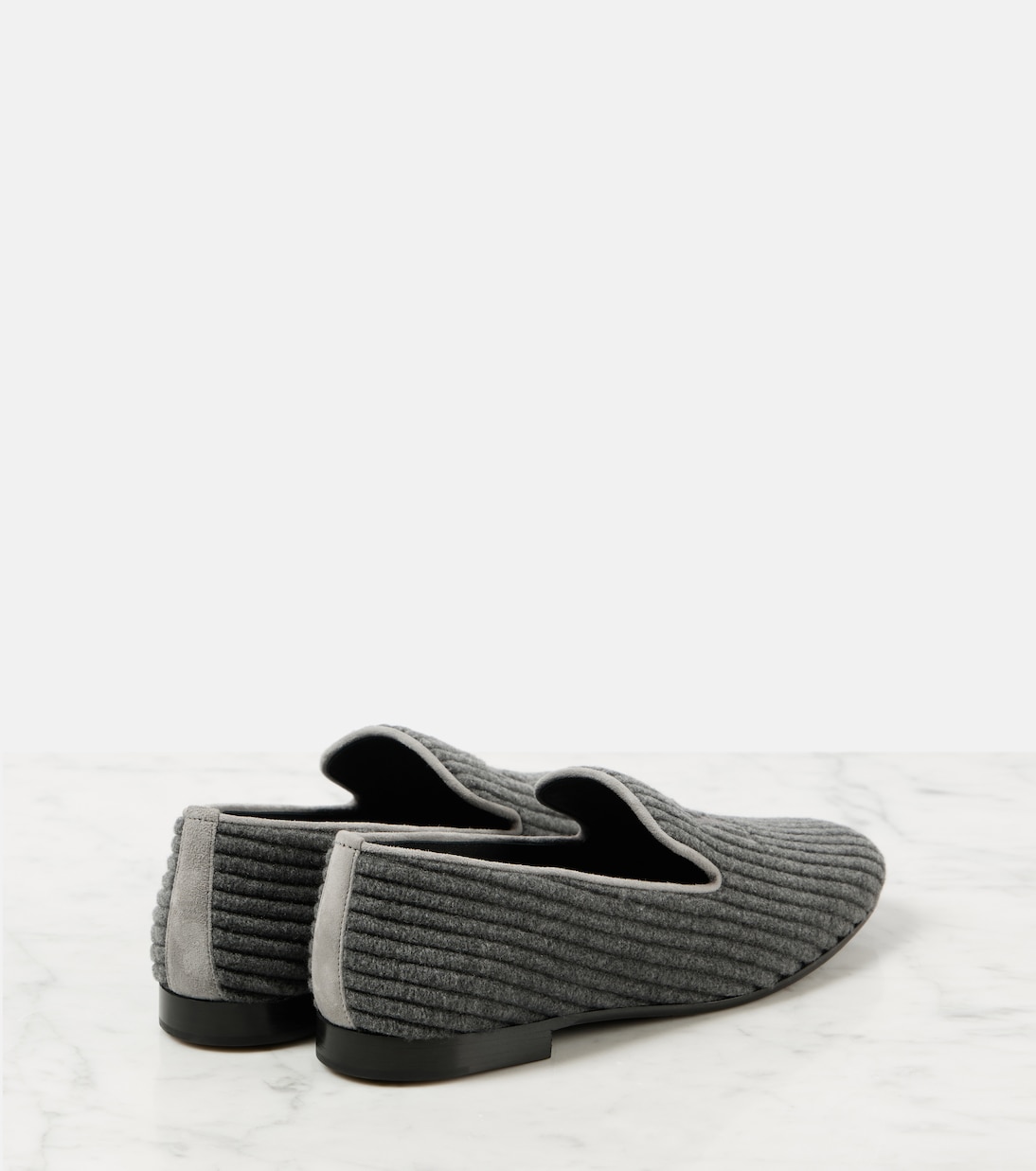 Mocassini in velluto a coste con logo | Max Mara