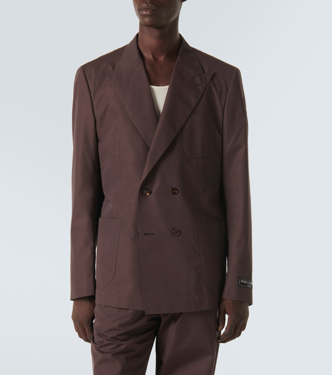 Cotton and silk poplin blazer | Dolce&Gabbana