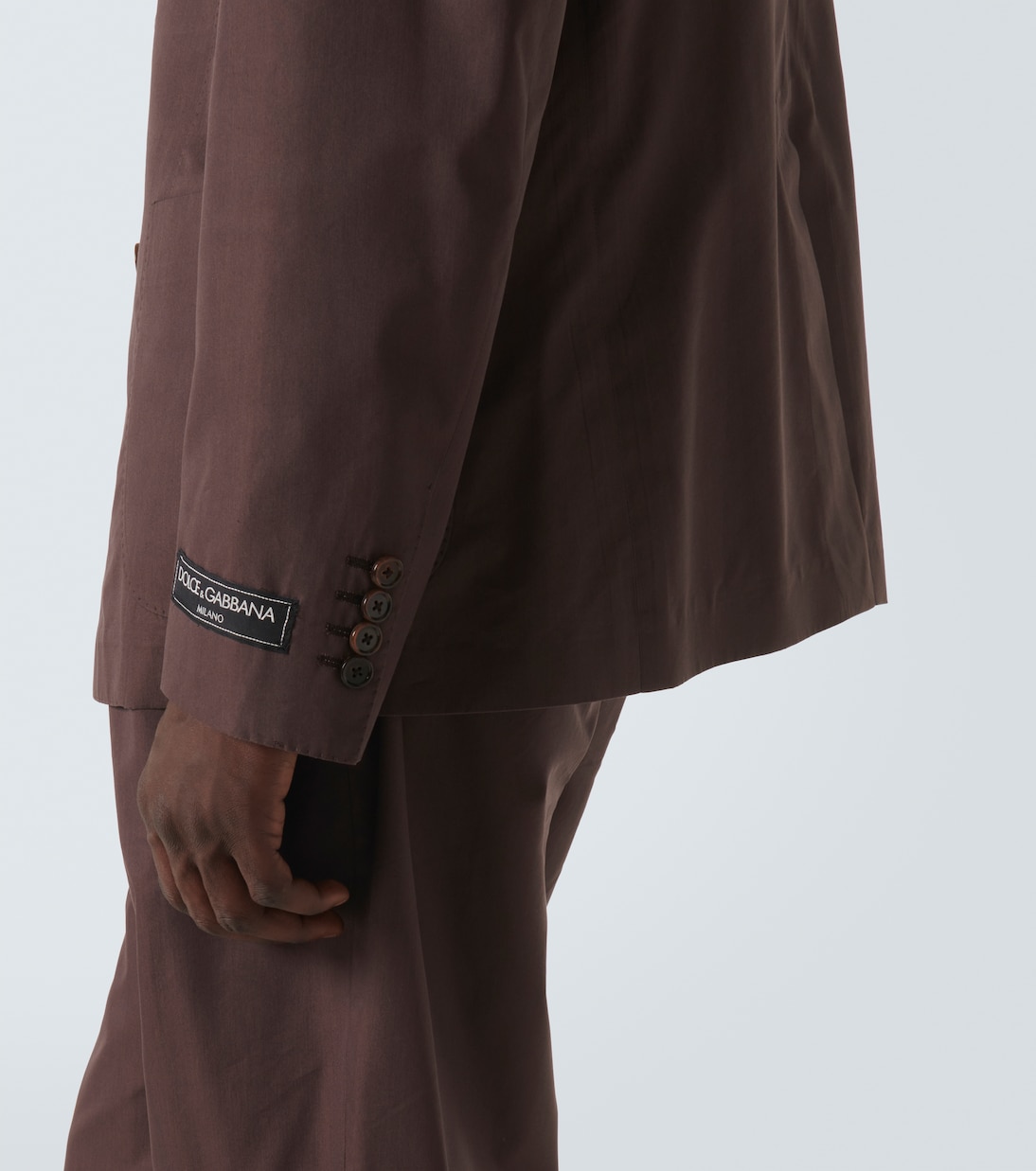 Cotton and silk poplin blazer | Dolce&Gabbana