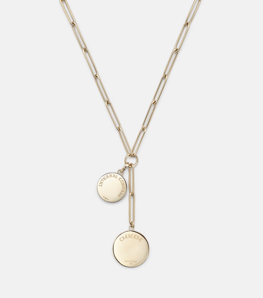 Collier Crescent & Internal Compass en or 18 ct et diamants | FoundRae