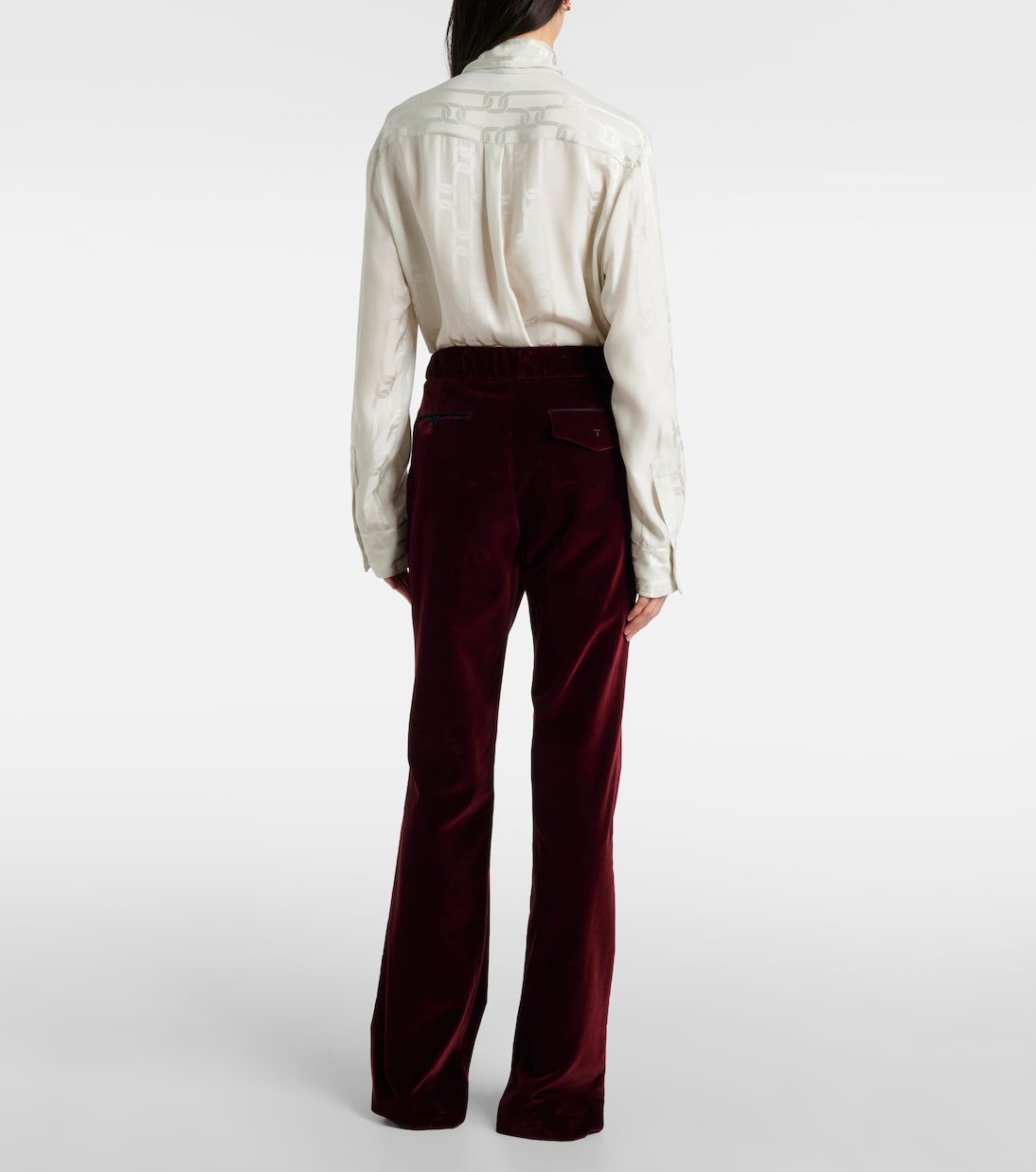 Pantaloni flared in velluto di cotone | Tod's