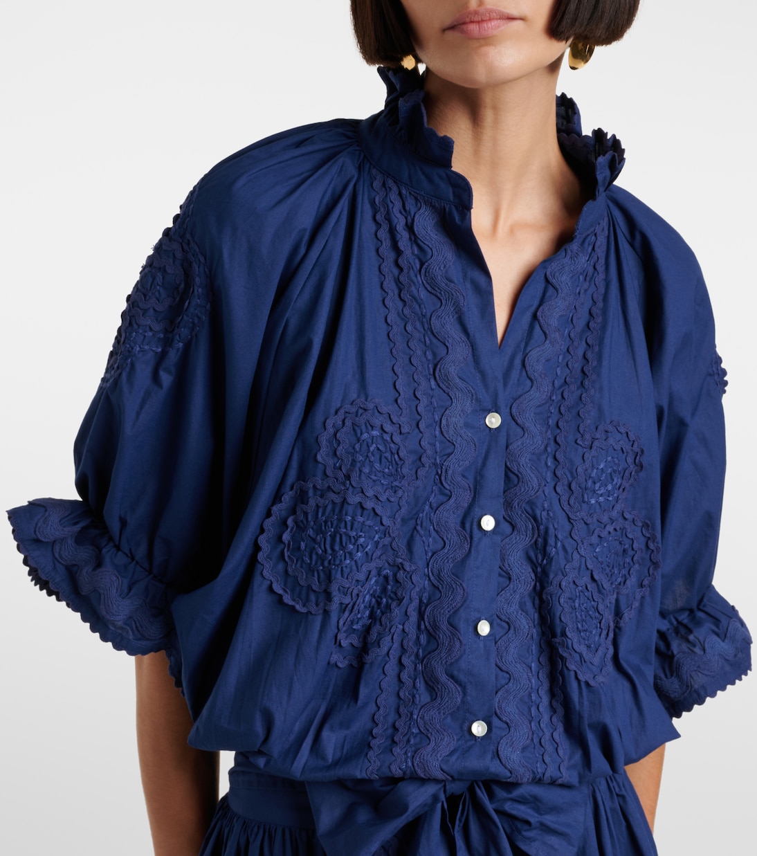 Robe brodée en coton | Juliet Dunn