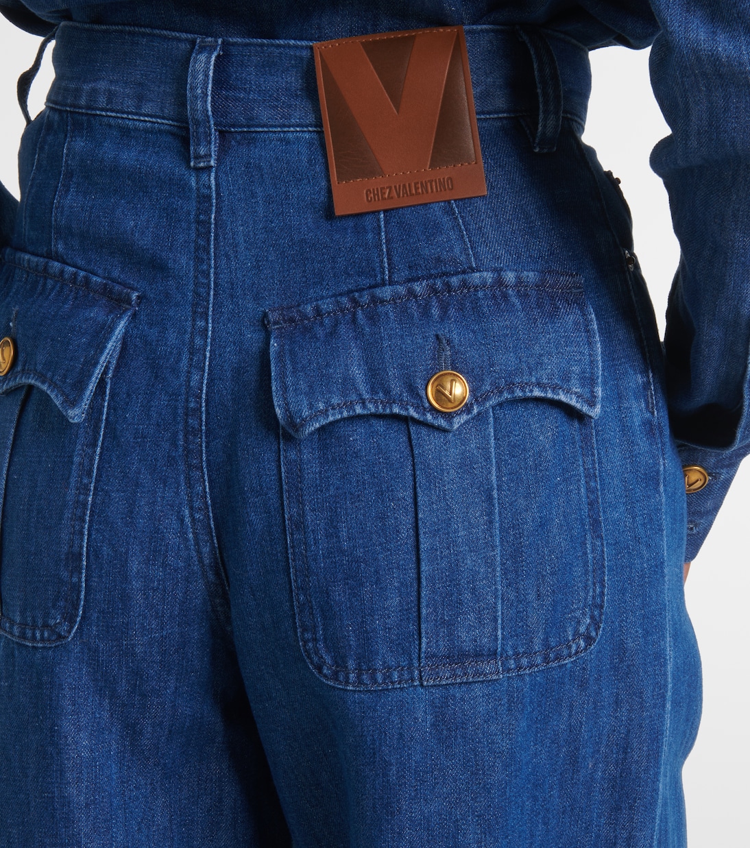 Jean ample à taille haute | Valentino