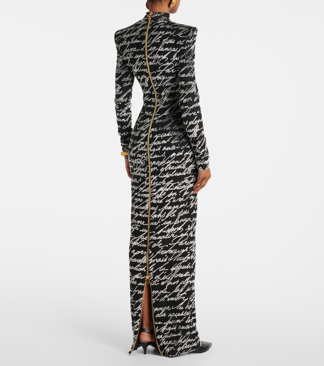 Robe Love Letter aus Jacquard | Balmain