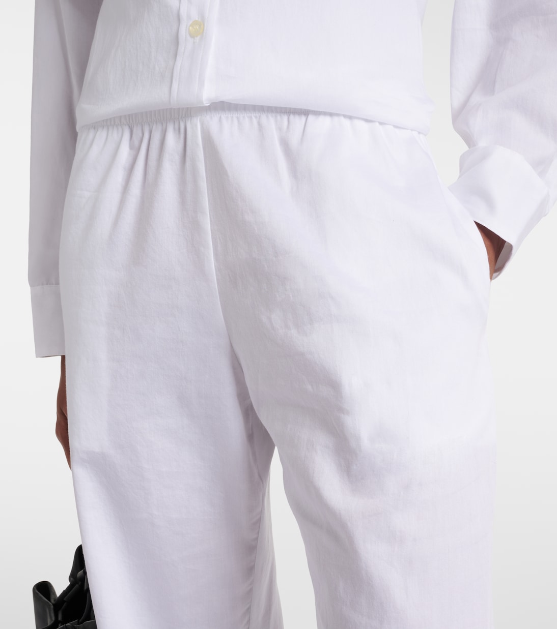 Weite Mid-Rise-Hose Yoko aus Baumwolle | Leset