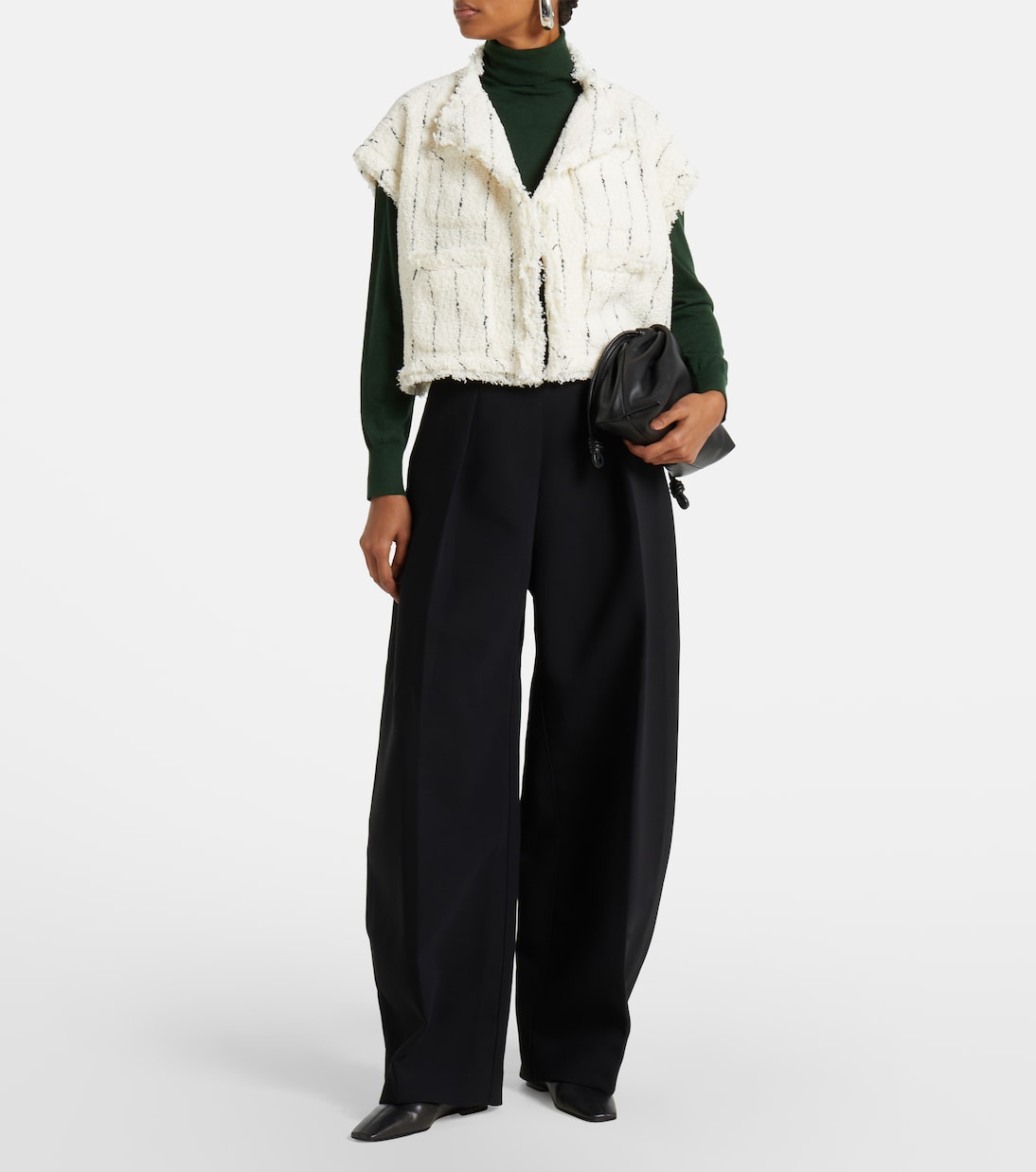 Chaleco de tweed | Sacai