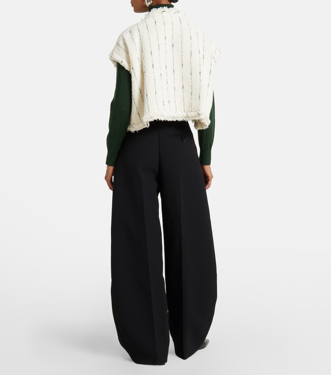 Chaleco de tweed | Sacai