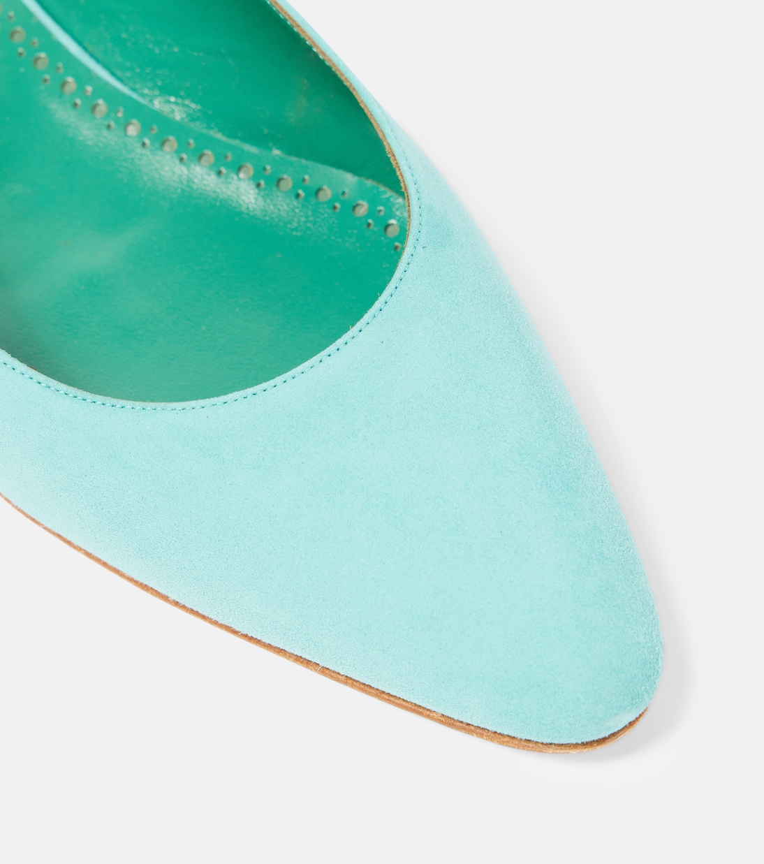 Ballerine slingback Sawra 10 in suede | Manolo Blahnik