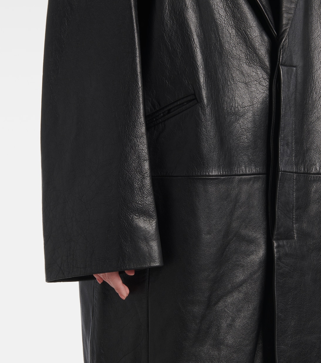 Cappotto oversize in pelle | Entire Studios