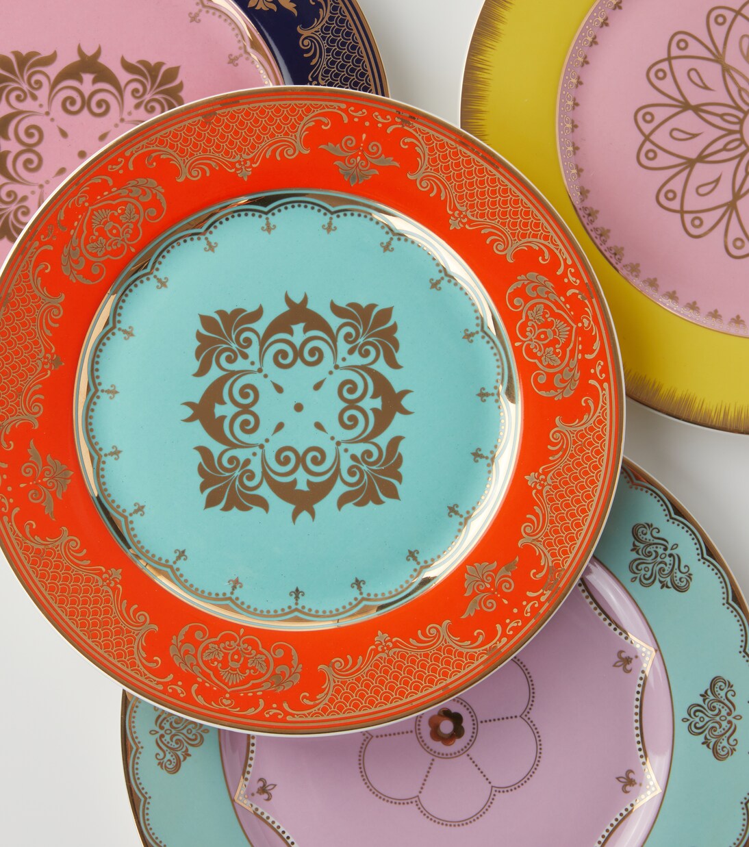 Grandpa set of 4 porcelain side plates | Polspotten