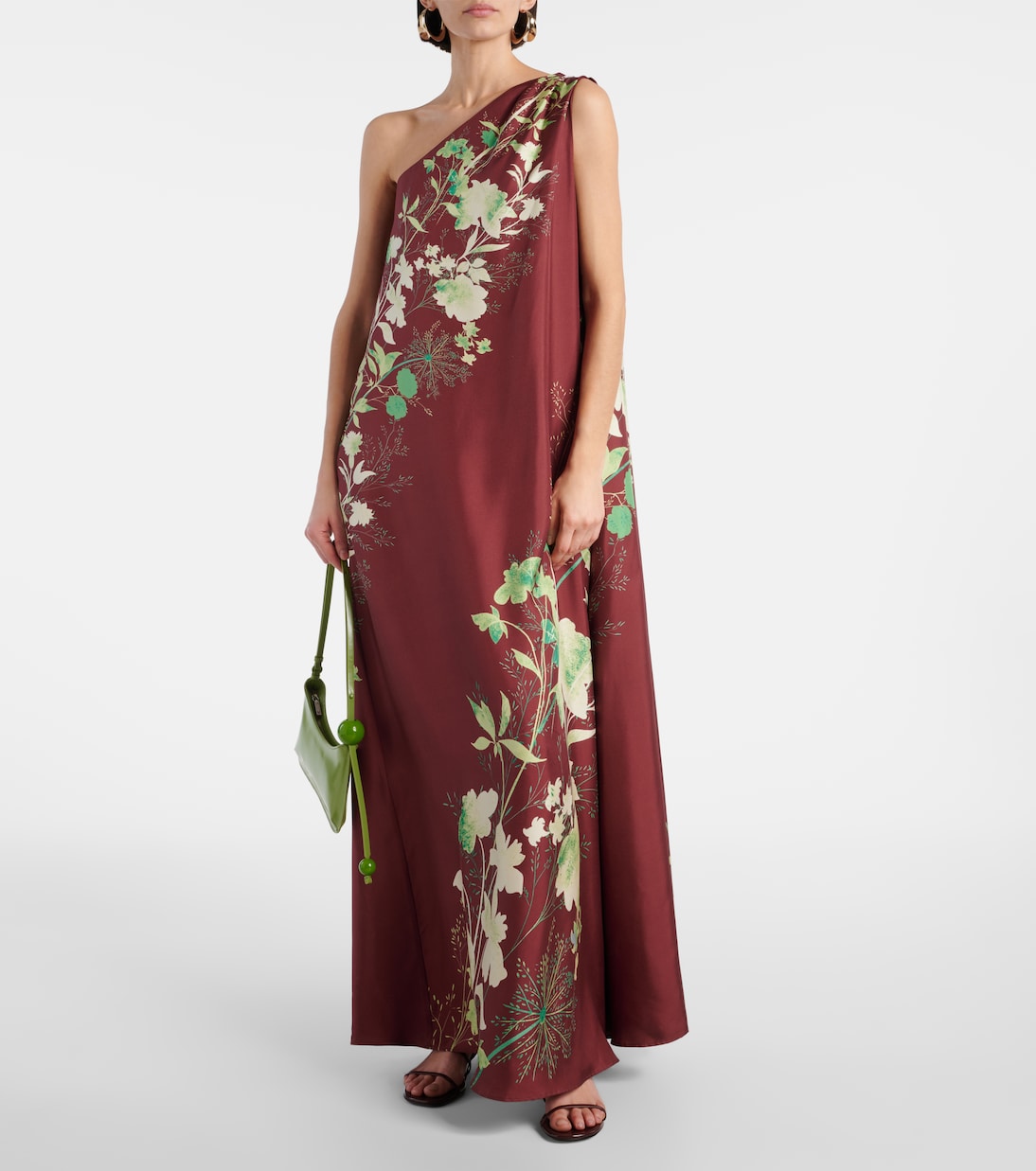 Roy floral silk twill maxi dress | La DoubleJ