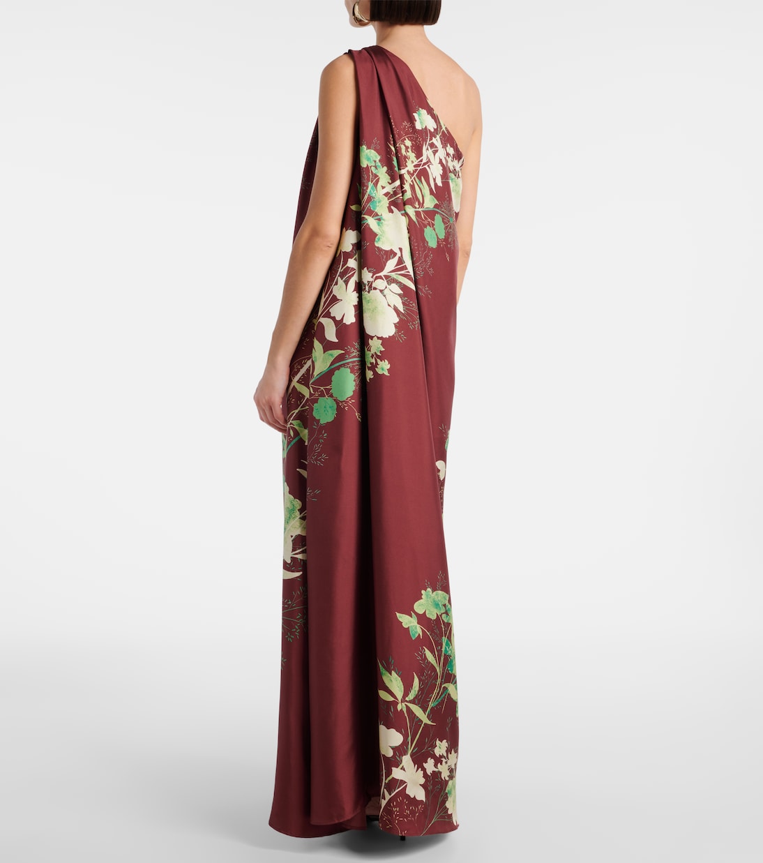 Roy floral silk twill maxi dress | La DoubleJ