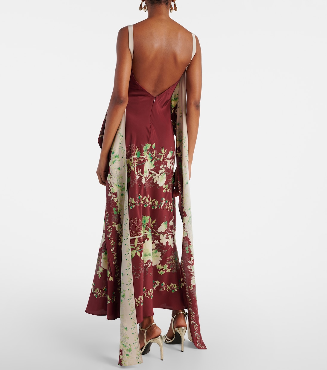 Abito lungo in seta crêpe de chine | La DoubleJ