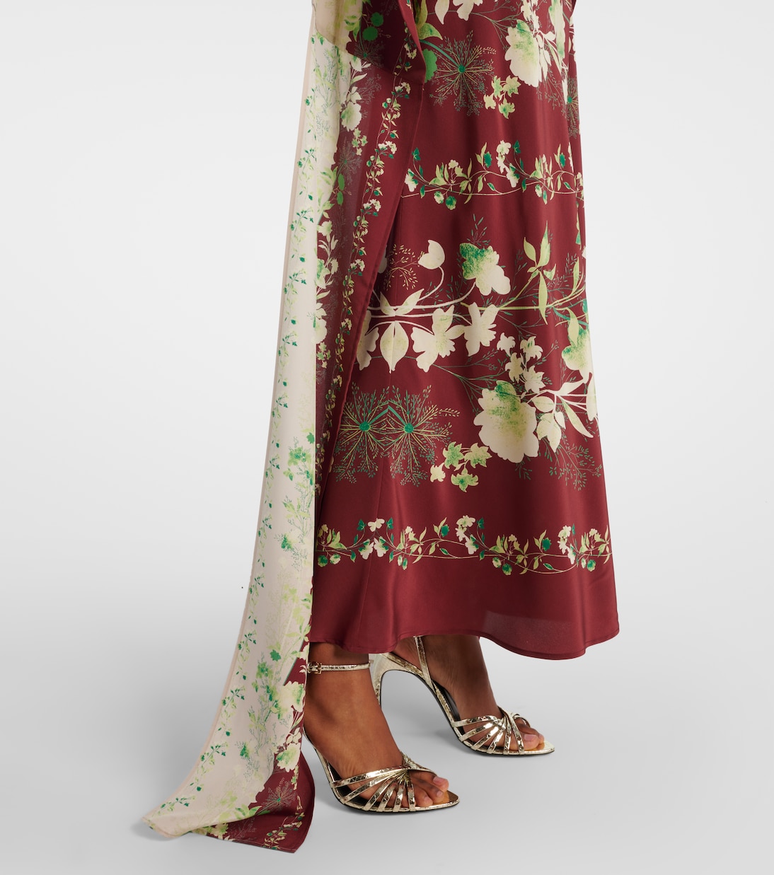 Abito lungo in seta crêpe de chine | La DoubleJ