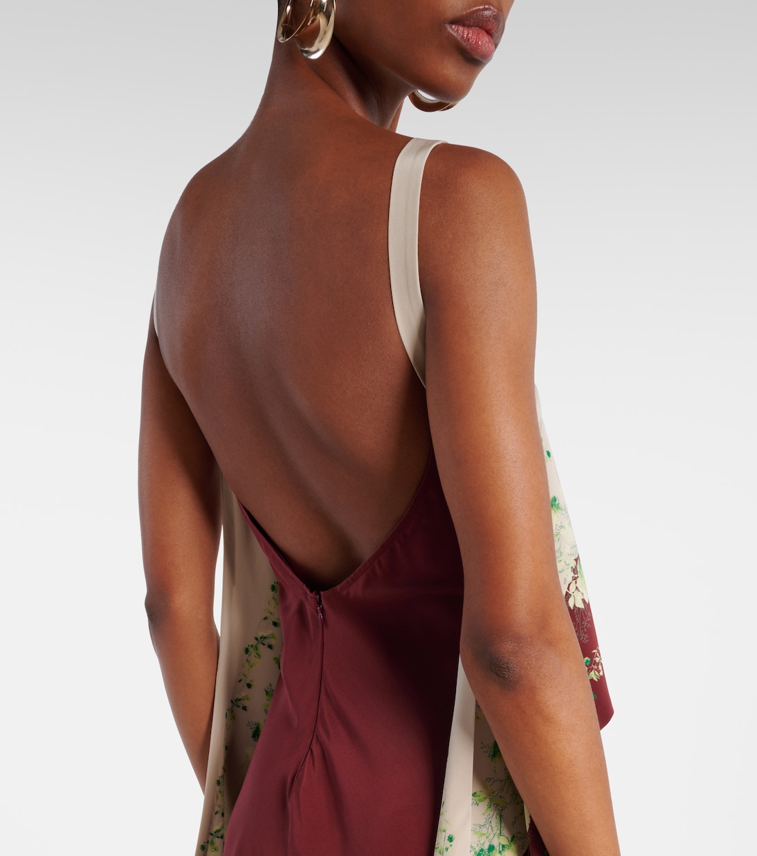 Abito lungo in seta crêpe de chine | La DoubleJ