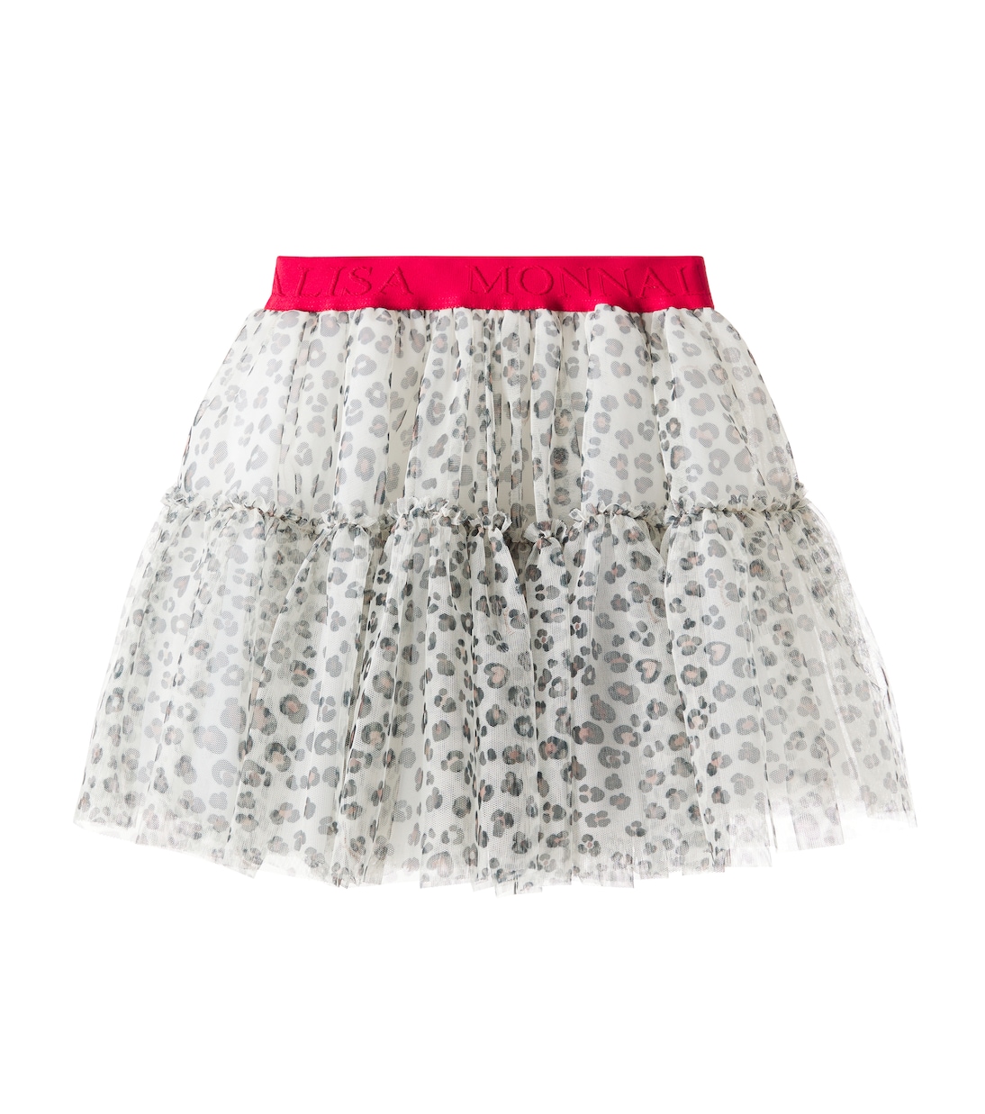Gonna in tulle con stampa leopardata | Monnalisa