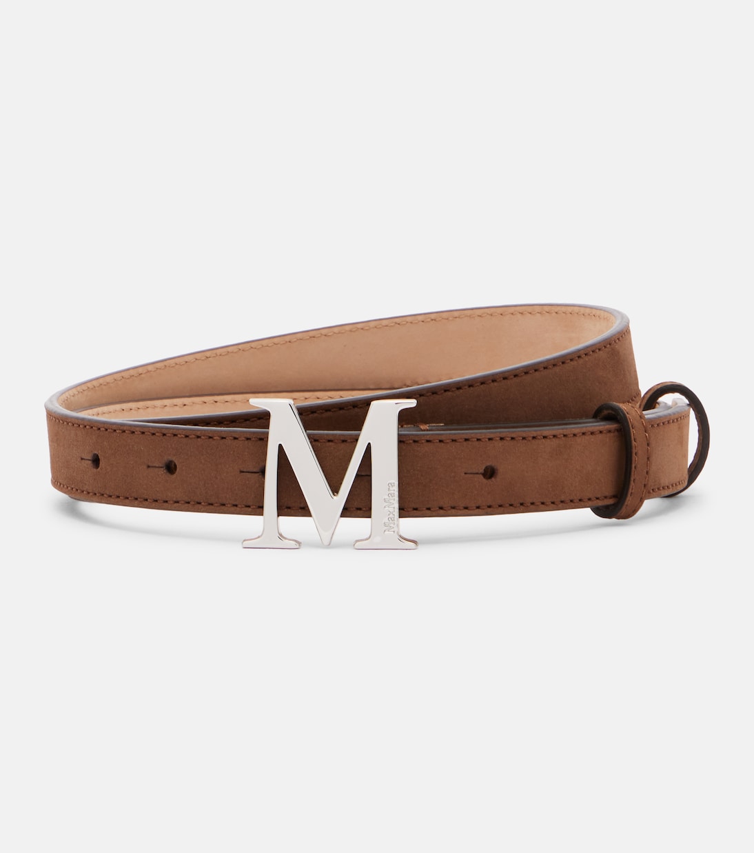 Mclassic 20 logo suede belt | Max Mara