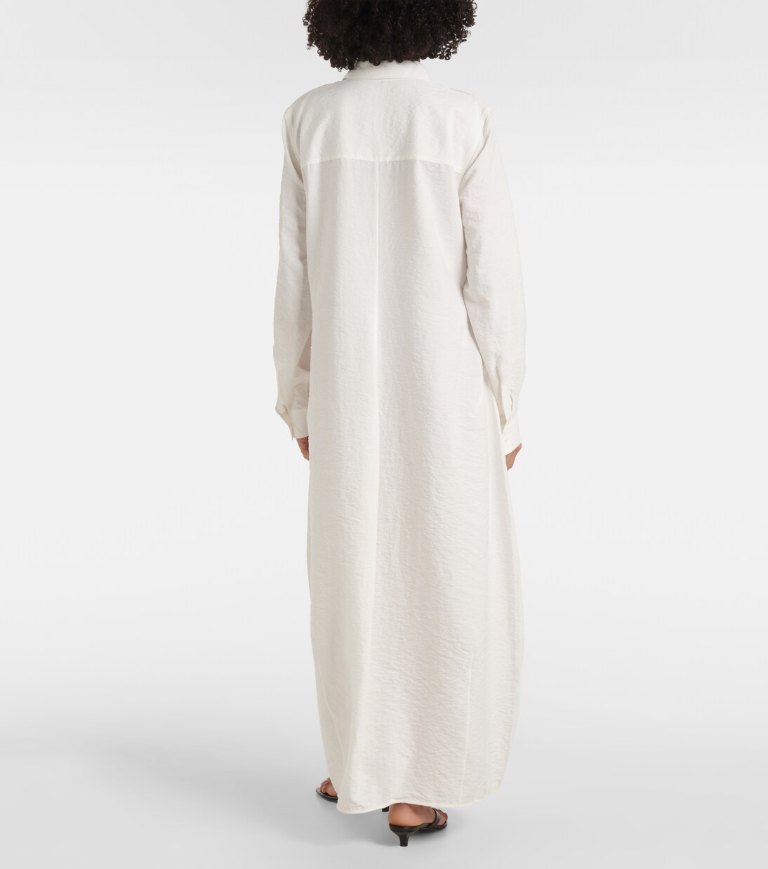 Robe chemise en soie mélangée | Toteme