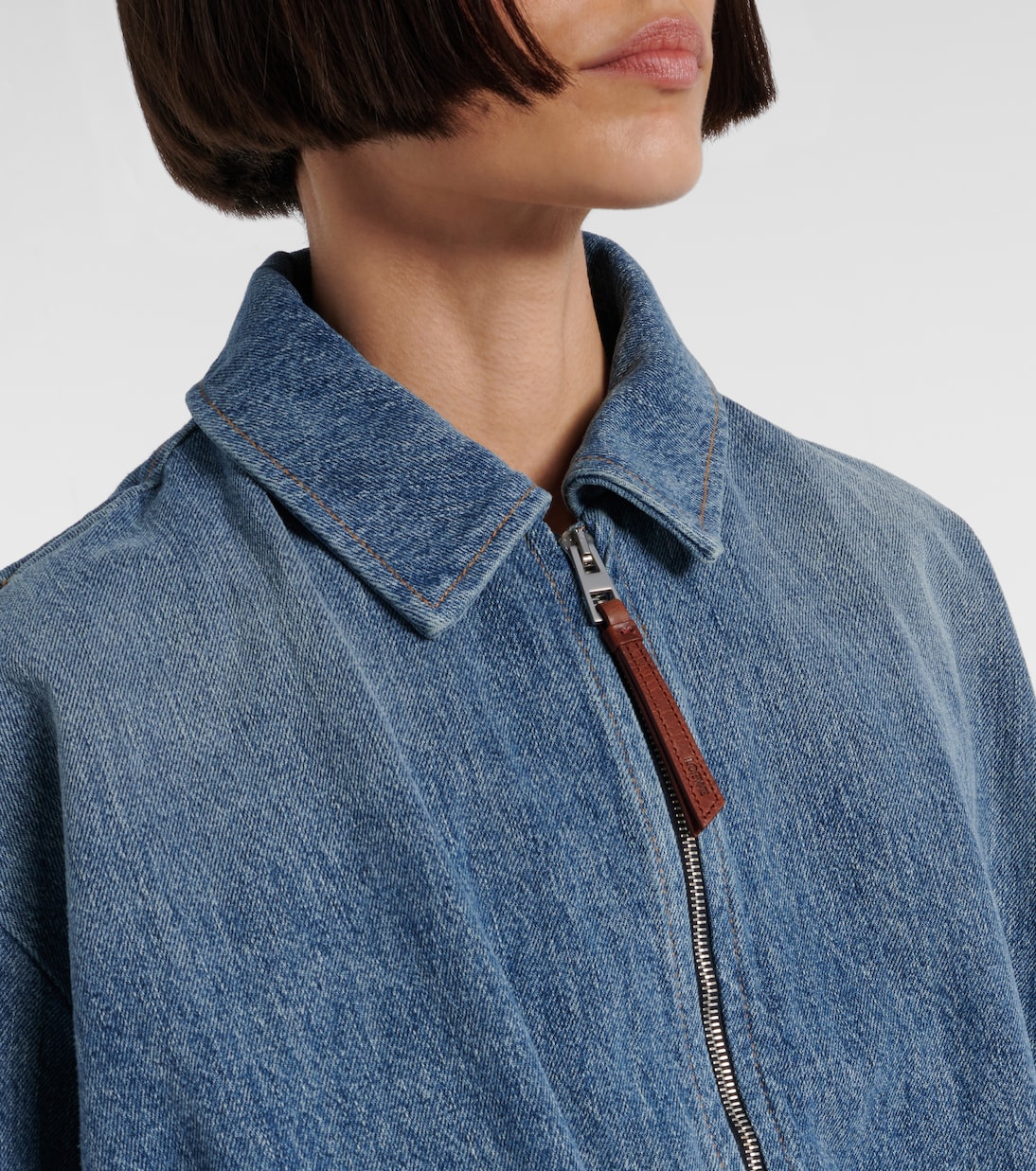 Draped denim jacket | Loewe