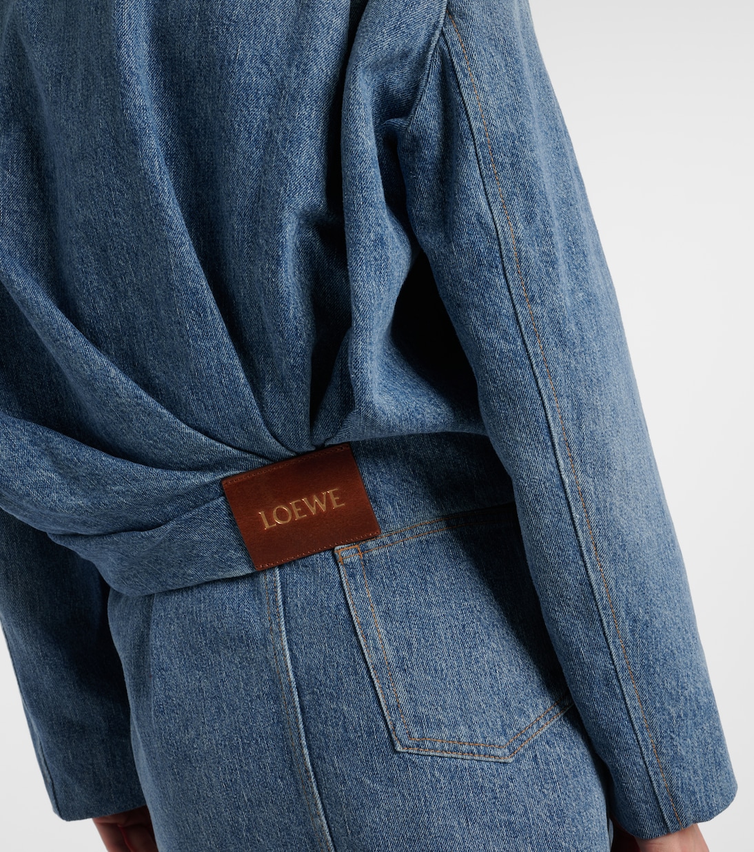 Draped denim jacket | Loewe