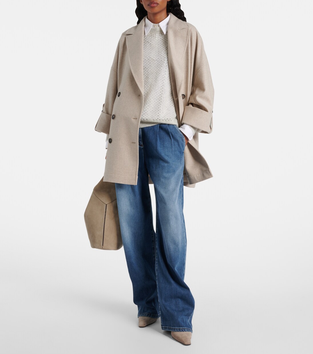 80 Monili suede slingback pumps | Brunello Cucinelli