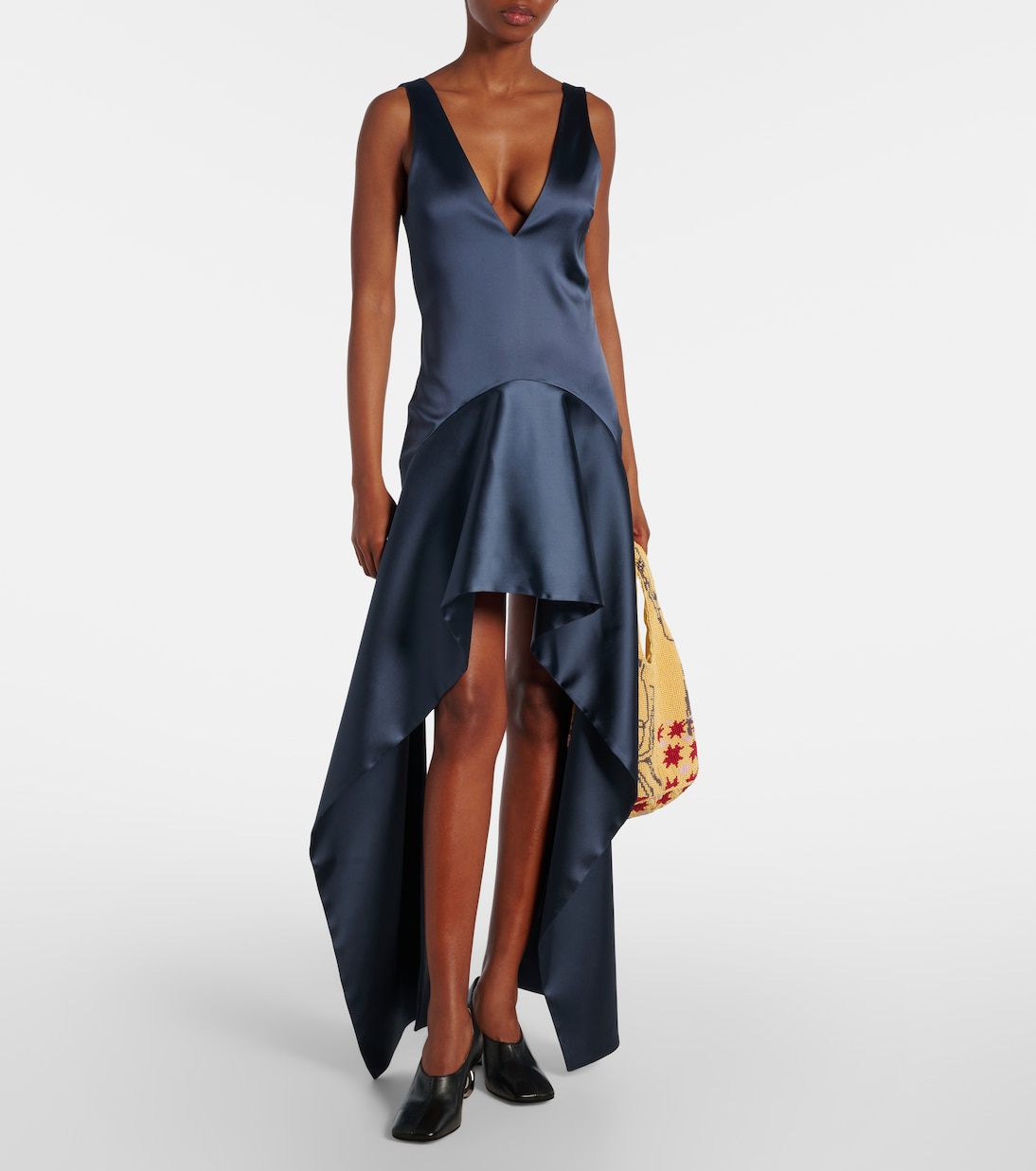 Asymmetric draped minidress | JW Anderson