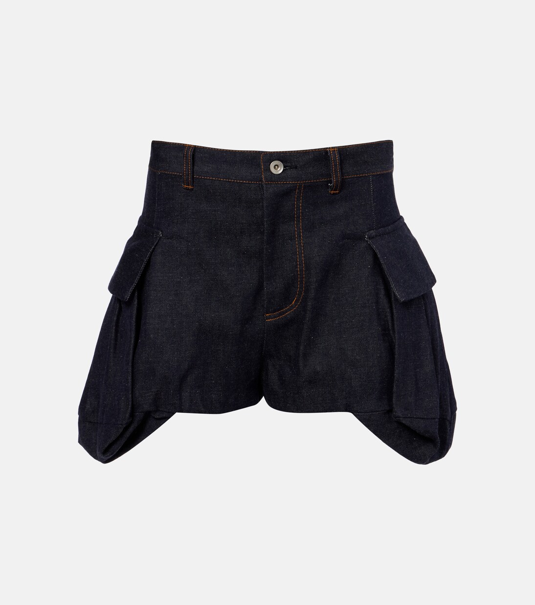 Shorts de denim de tiro alto | Sacai