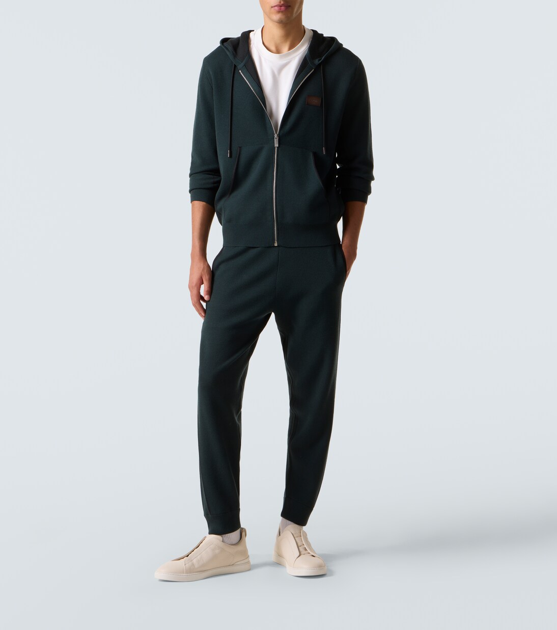 Wool and silk zip-up hoodie | Berluti