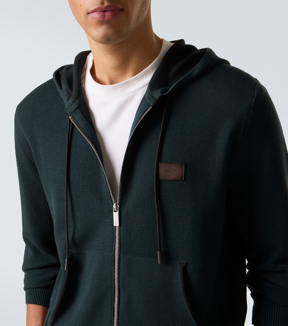 Wool and silk zip-up hoodie | Berluti