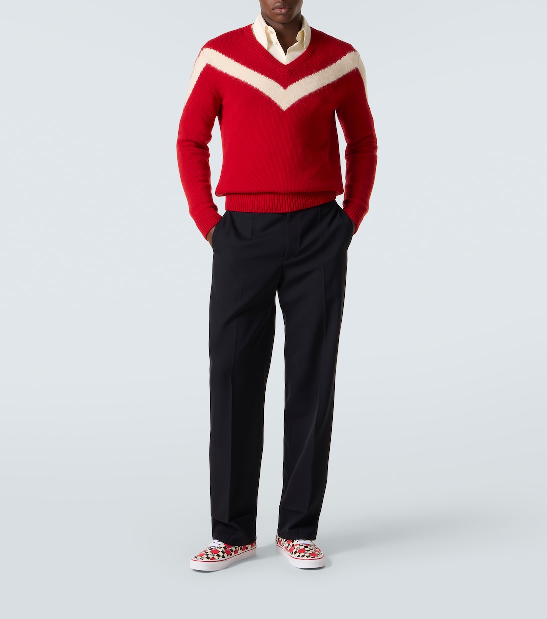 x Vans VLogo canvas sneakers | Valentino Garavani