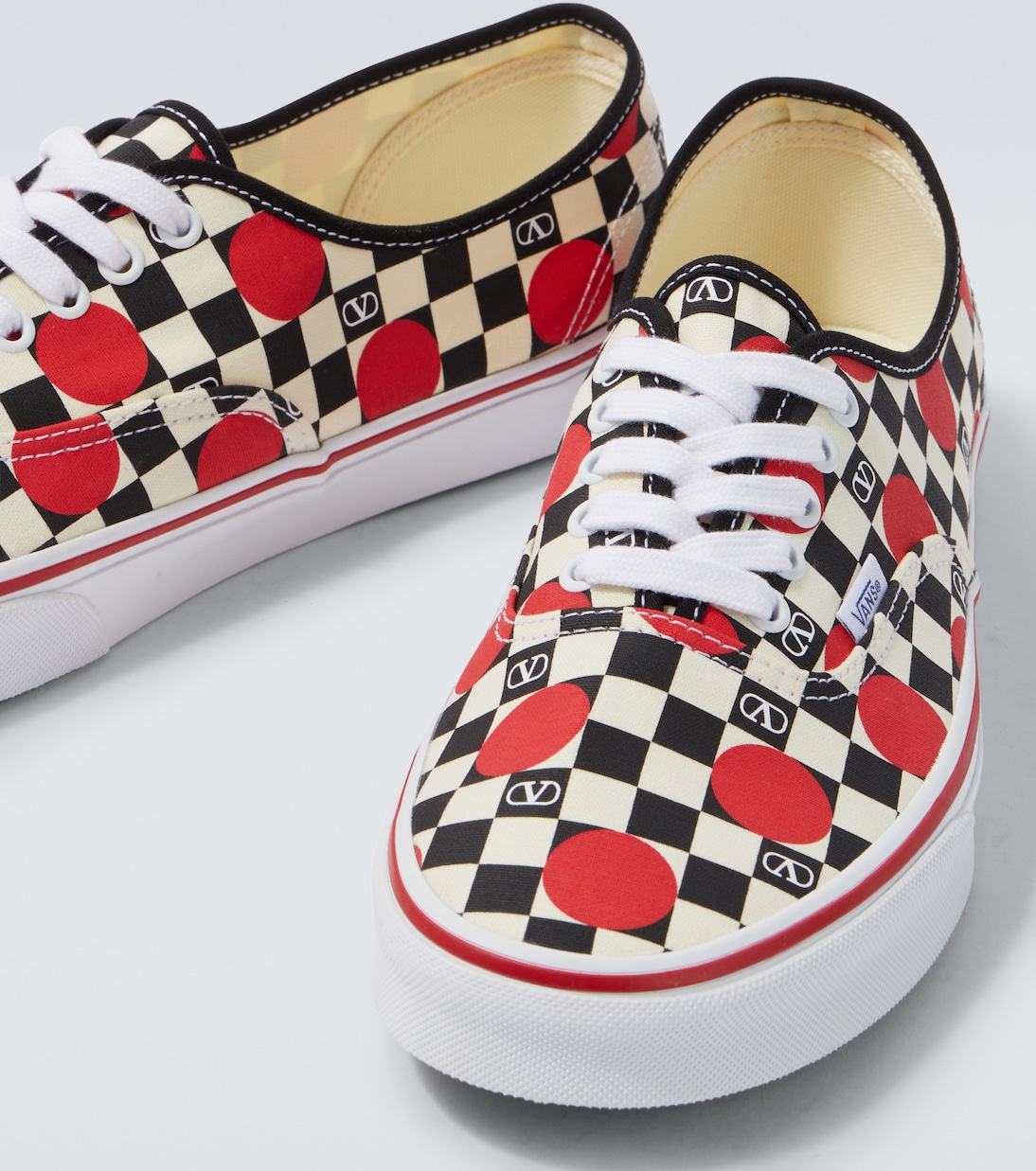 x Vans VLogo canvas sneakers | Valentino Garavani