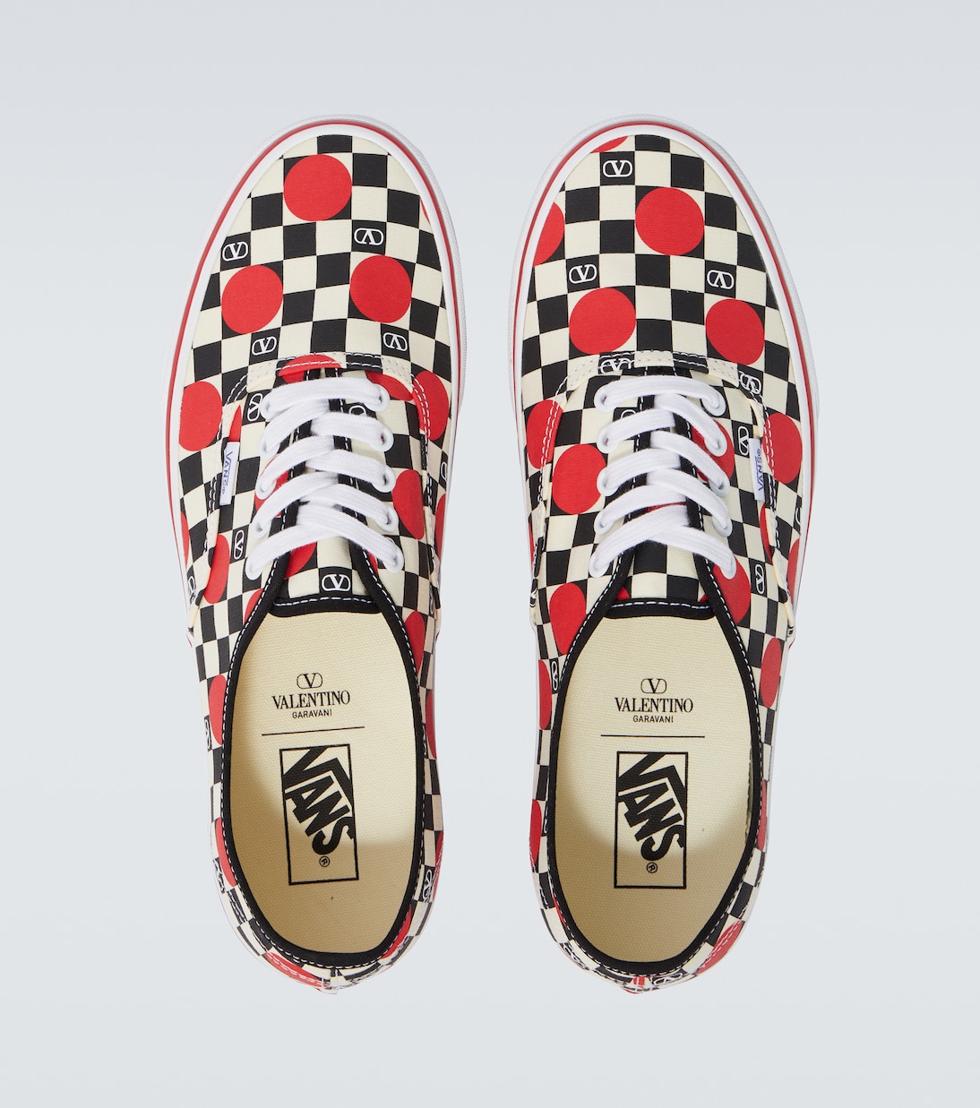 x Vans VLogo canvas sneakers | Valentino Garavani
