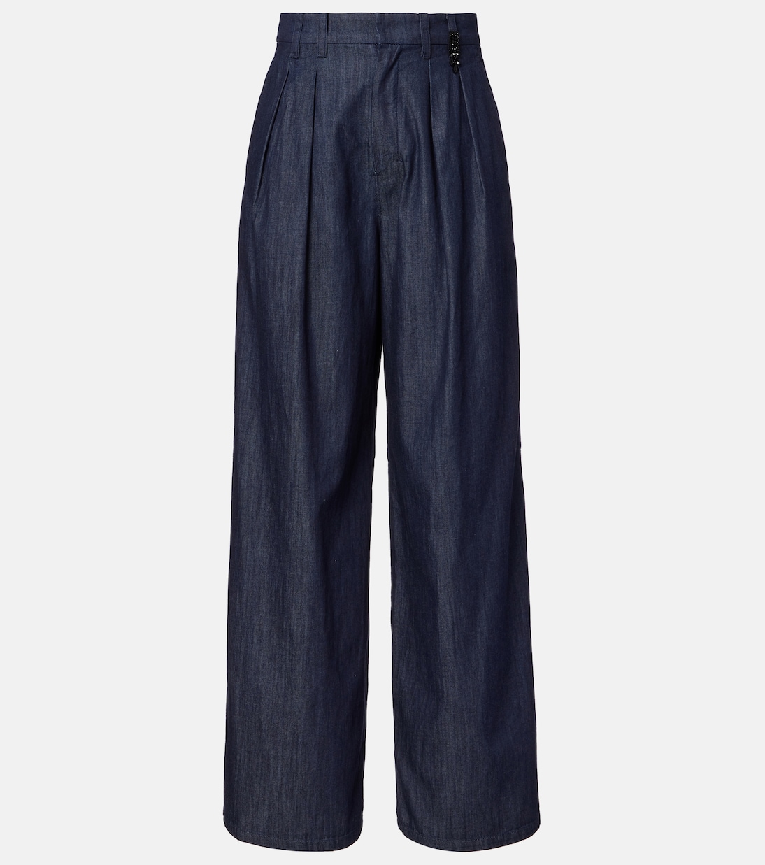 Jerry embellished chambray wide-leg pants | 'S Max Mara