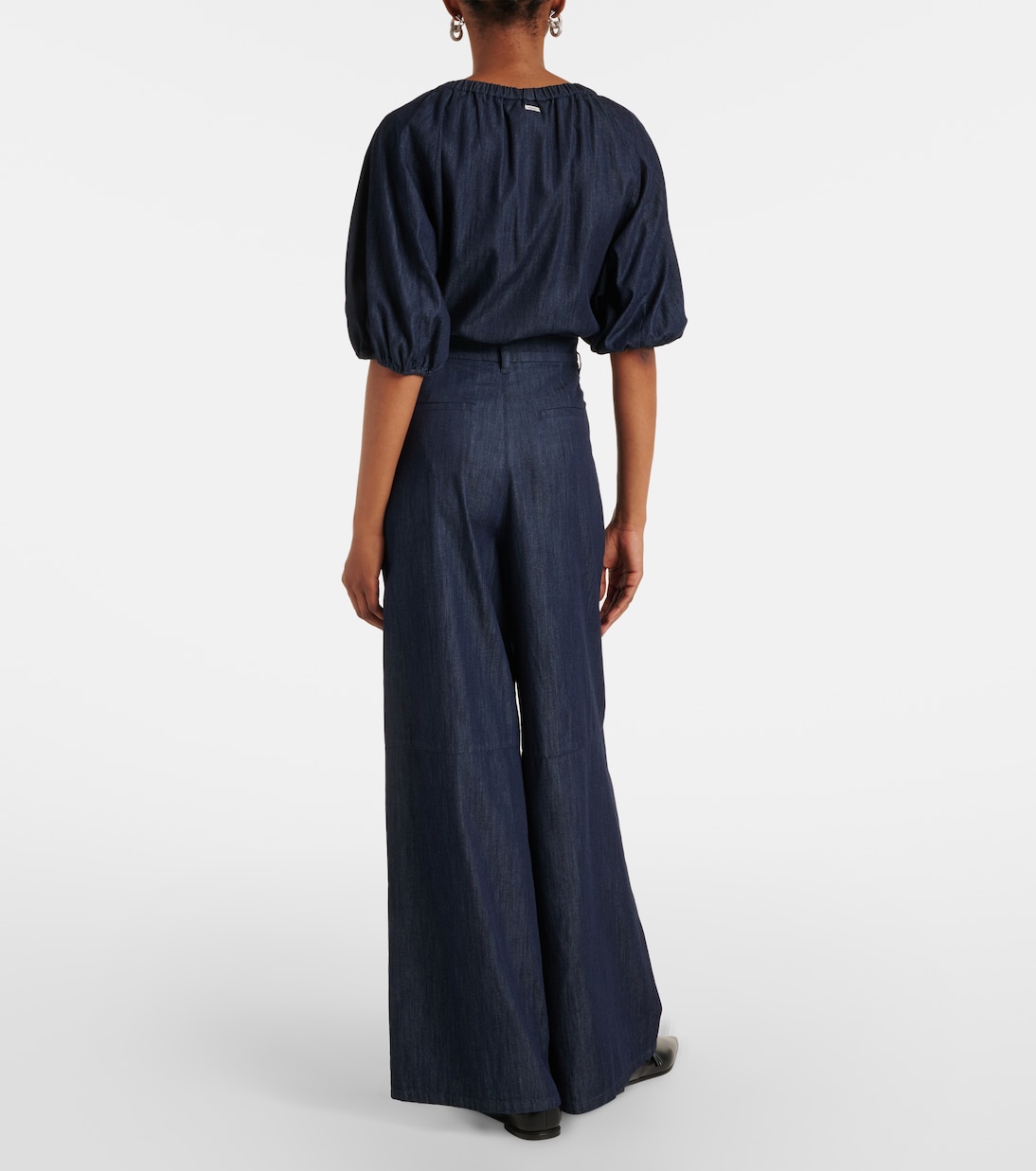 Jerry embellished chambray wide-leg pants | 'S Max Mara