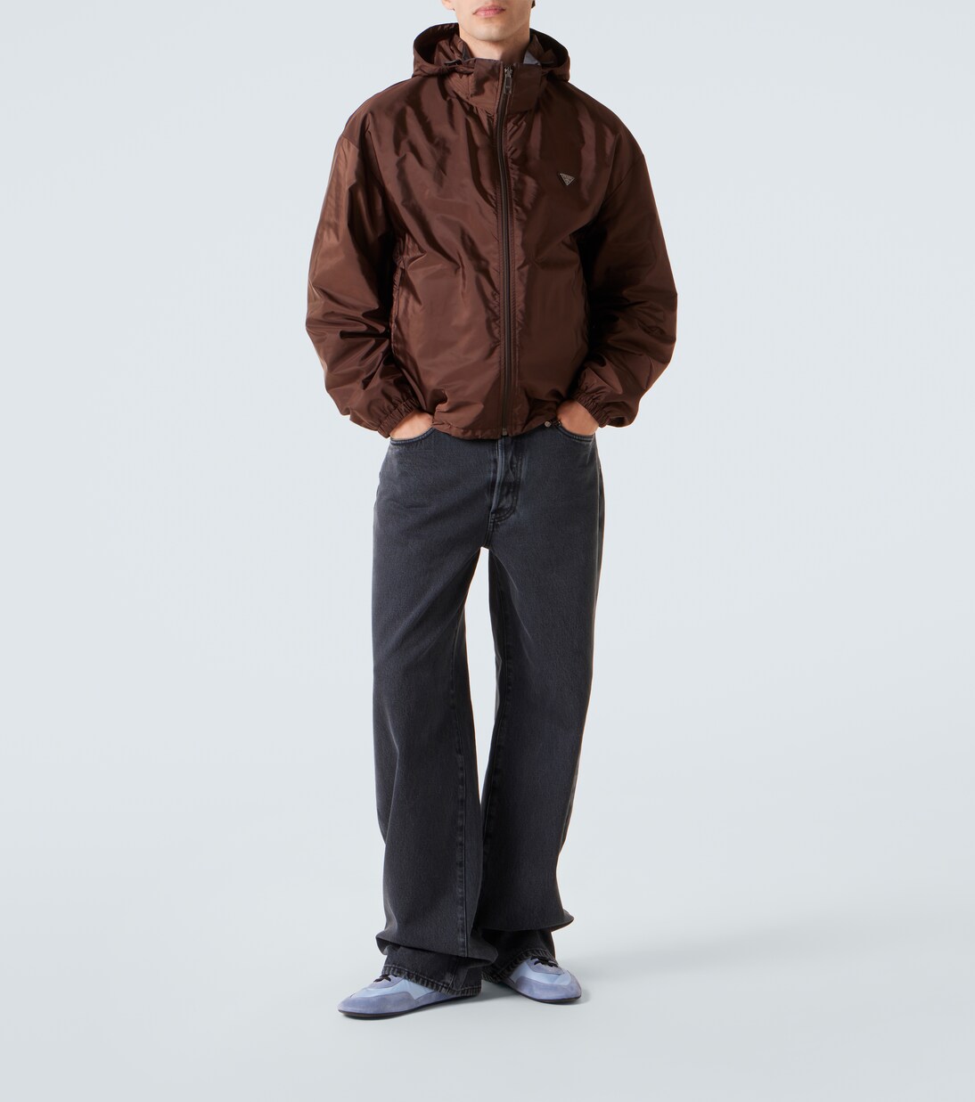 Collapse Re-Nylon and suede sneakers | Prada