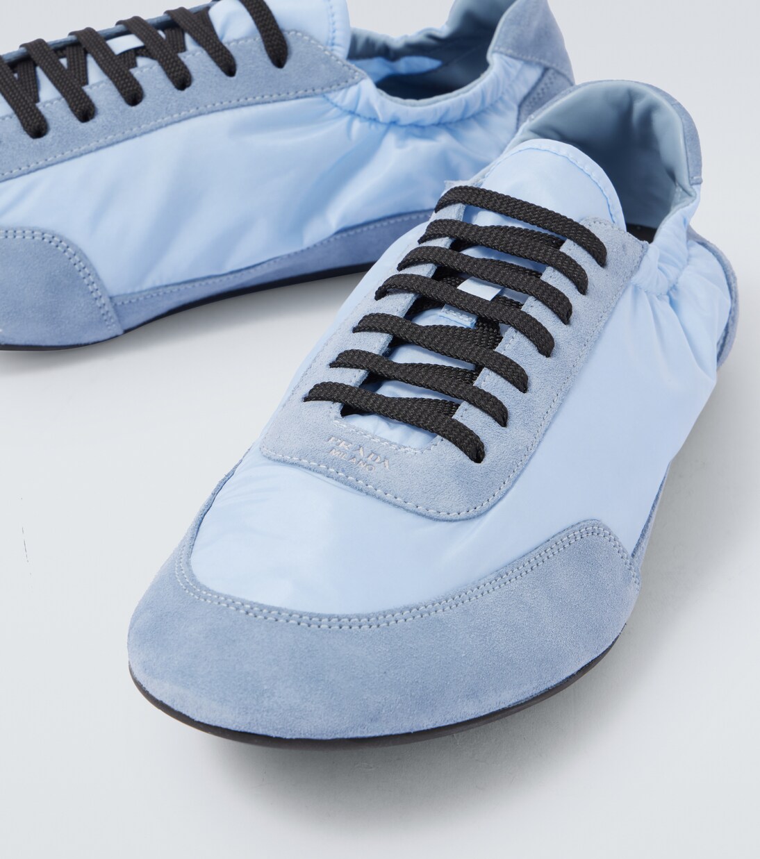 Collapse Re-Nylon and suede sneakers | Prada