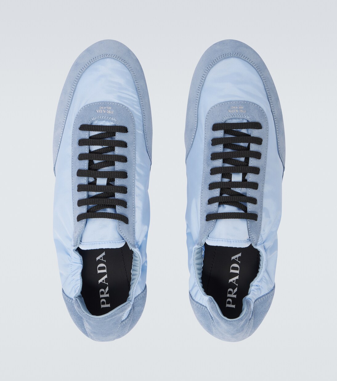Collapse Re-Nylon and suede sneakers | Prada