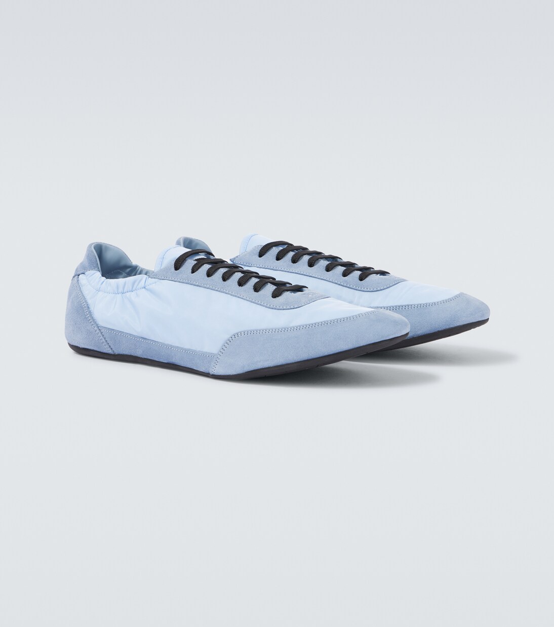Collapse Re-Nylon and suede sneakers | Prada