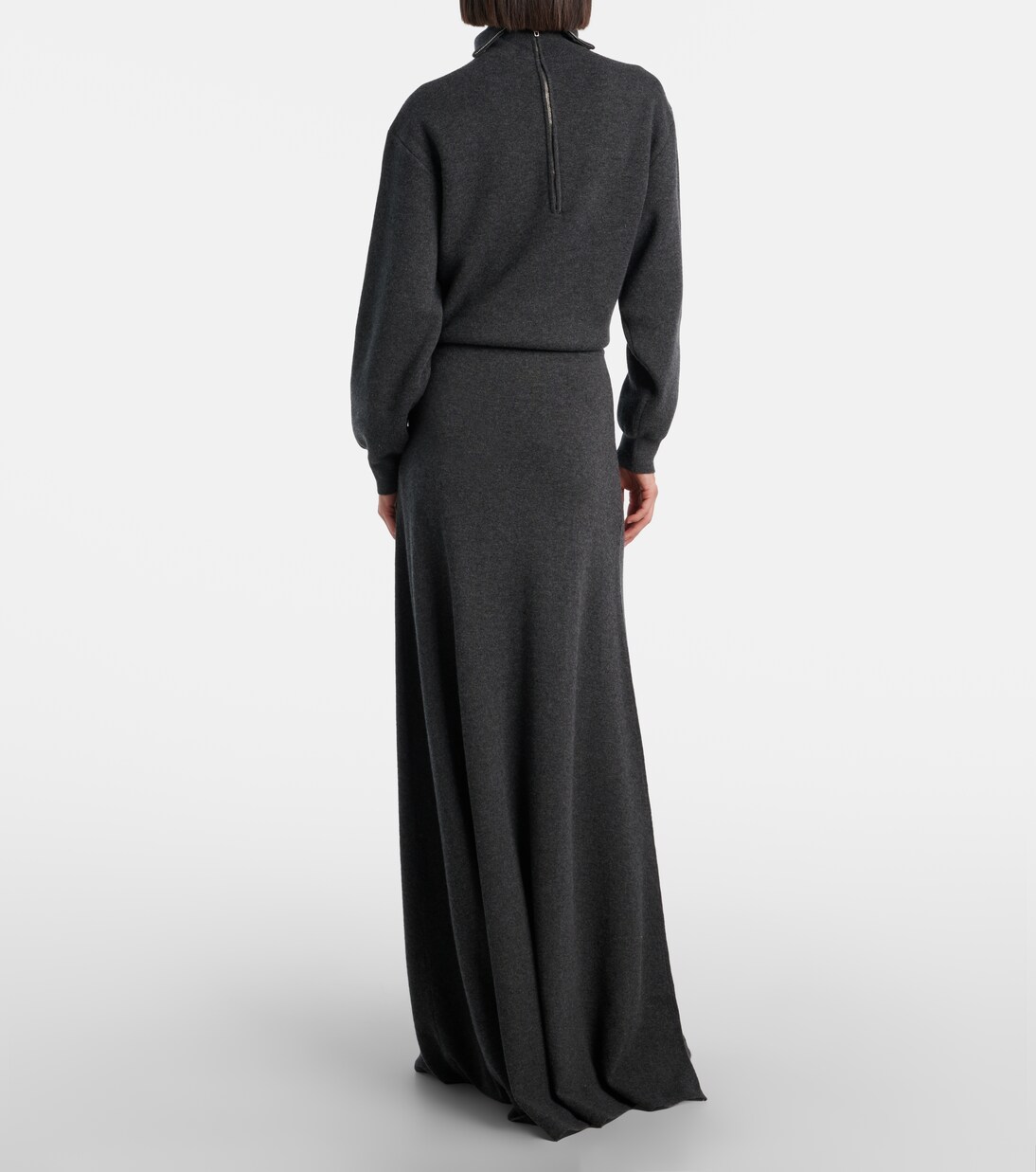 High-Rise-Maxirock aus Wolle | Balenciaga