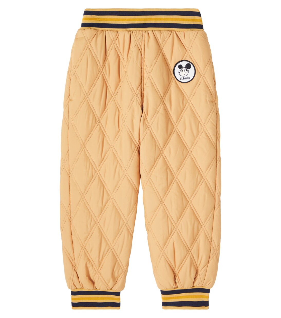 Patch-appliqué quilted sweatpants | Mini Rodini