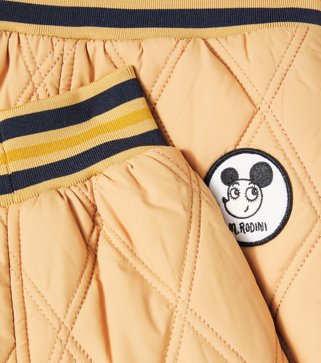 Patch-appliqué quilted sweatpants | Mini Rodini