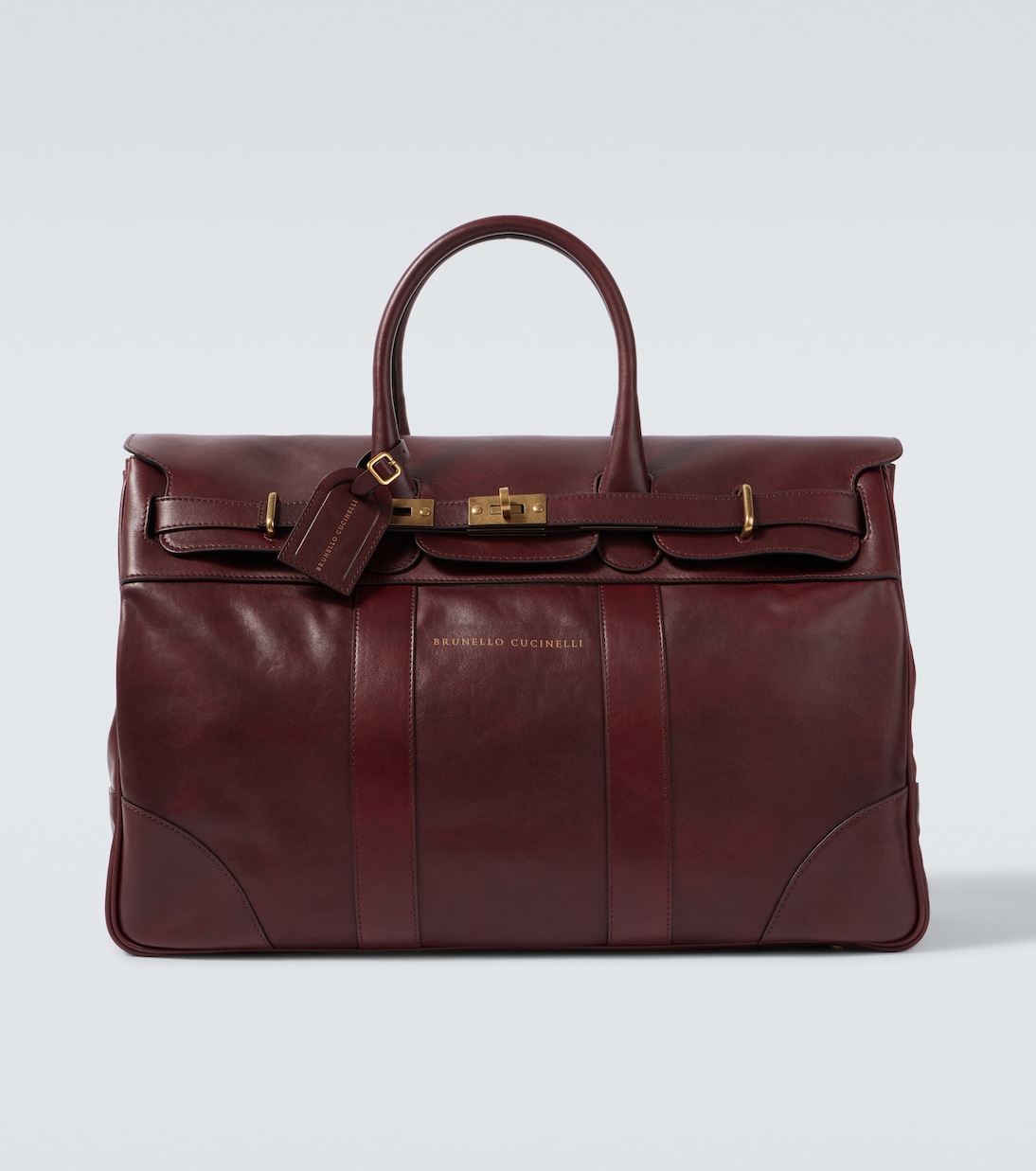 Bolso de viaje de piel | Brunello Cucinelli