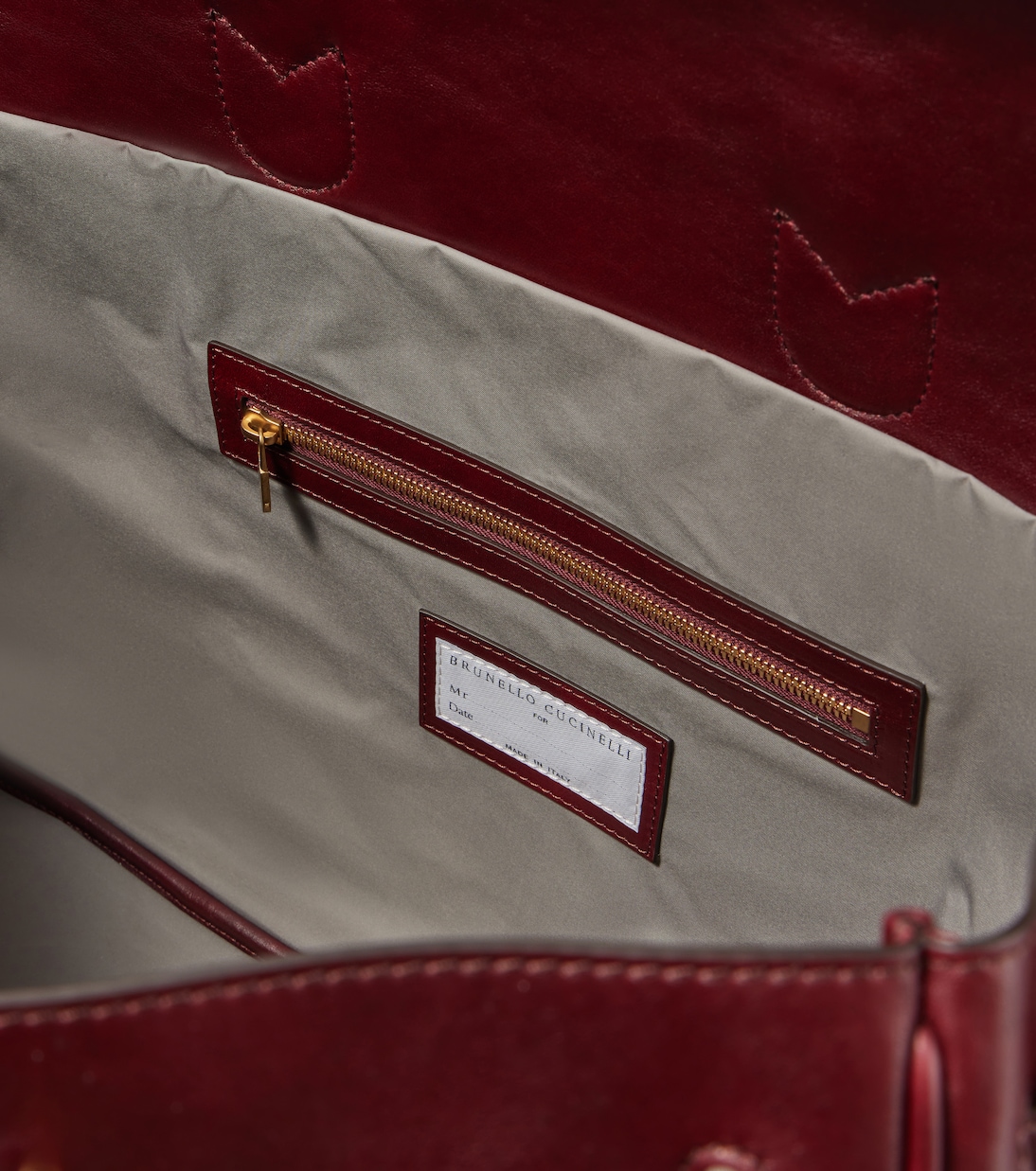 Bolso de viaje de piel | Brunello Cucinelli