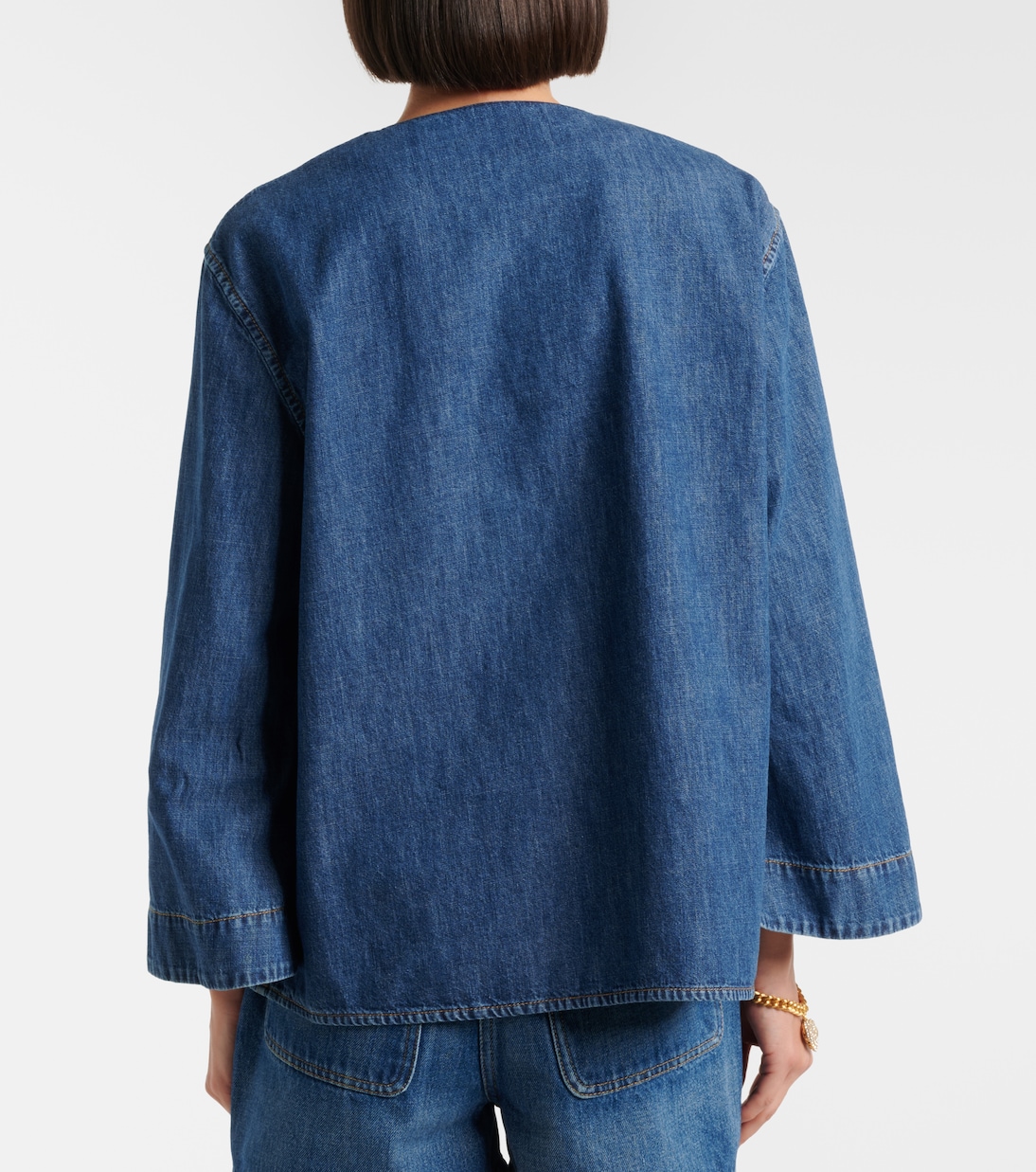 Top VGold aus Chambray | Valentino